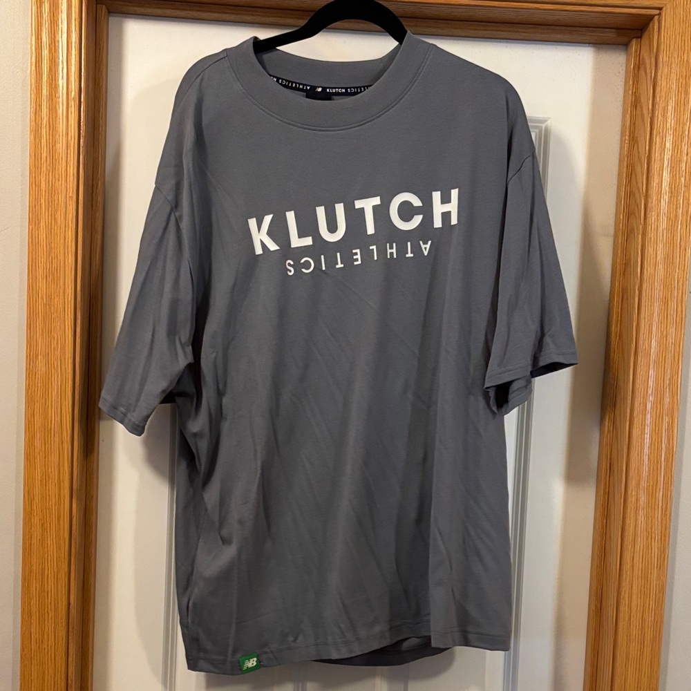 Klutch Athletics Men's Gray Short Sleeve Shirt Oversized